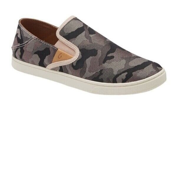 Olukai Womens Pehuea Pa’i Convertible Slip On Sneakers Size 7.5 Pink Camo - Picture 1 of 9